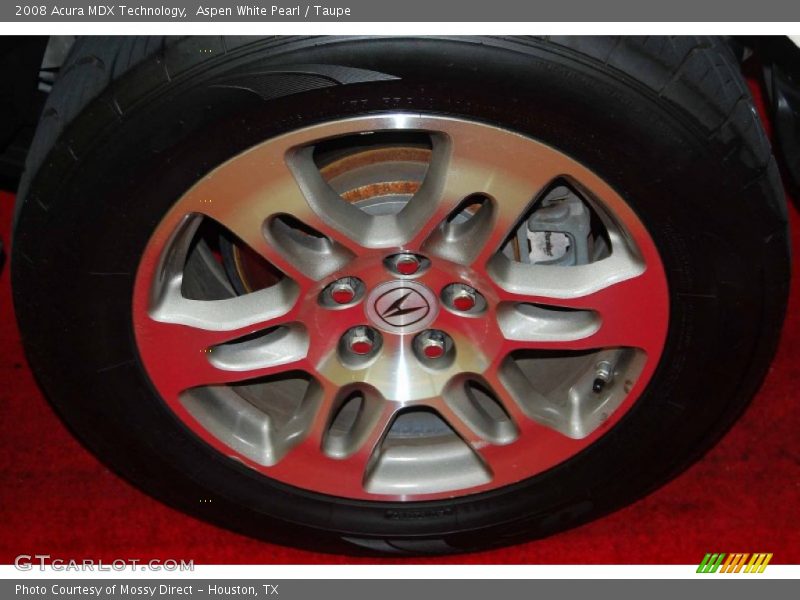 Aspen White Pearl / Taupe 2008 Acura MDX Technology