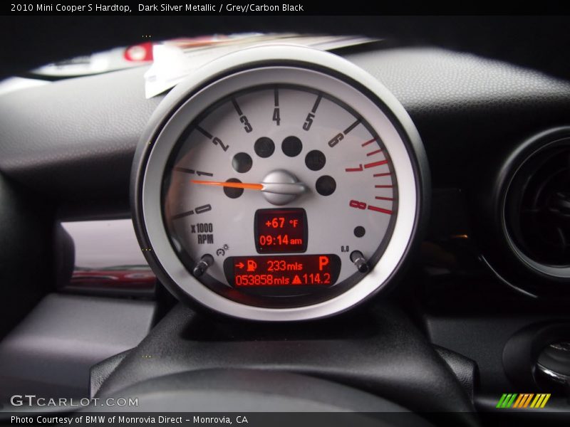 Dark Silver Metallic / Grey/Carbon Black 2010 Mini Cooper S Hardtop