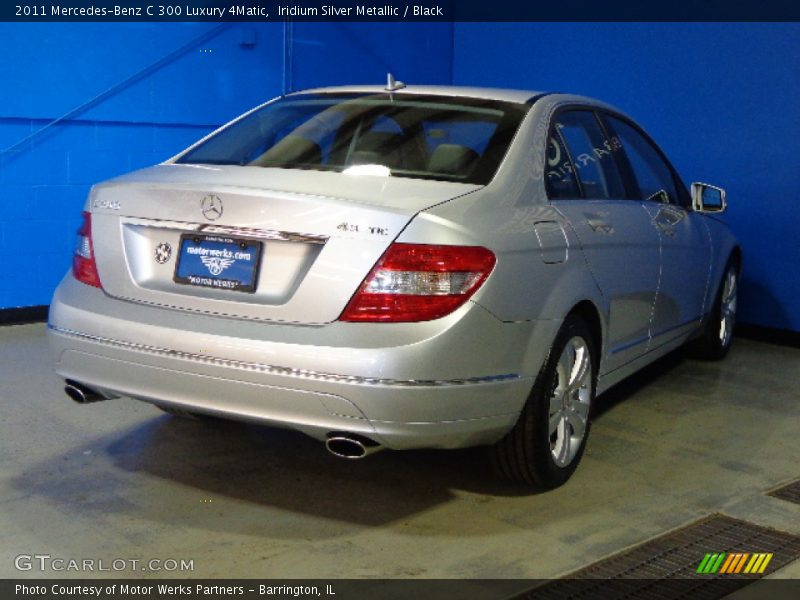 Iridium Silver Metallic / Black 2011 Mercedes-Benz C 300 Luxury 4Matic