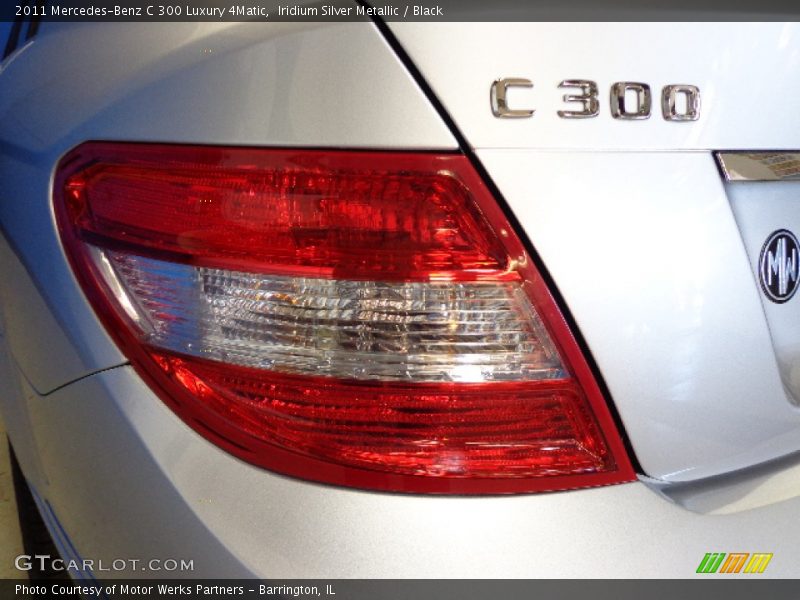 Iridium Silver Metallic / Black 2011 Mercedes-Benz C 300 Luxury 4Matic
