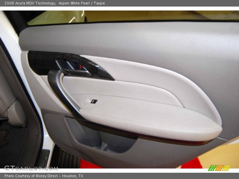 Aspen White Pearl / Taupe 2008 Acura MDX Technology