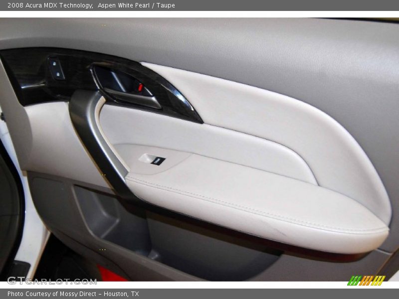 Aspen White Pearl / Taupe 2008 Acura MDX Technology