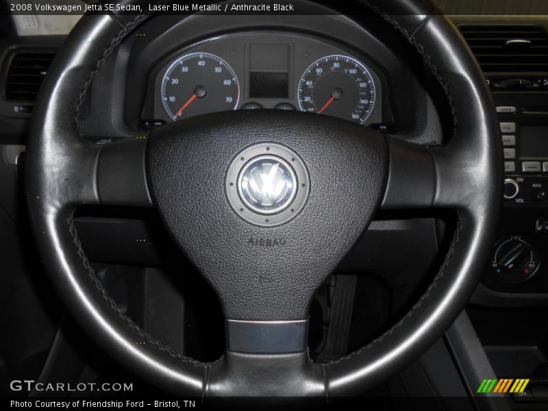 Laser Blue Metallic / Anthracite Black 2008 Volkswagen Jetta SE Sedan