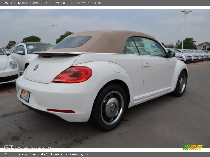 Candy White / Beige 2013 Volkswagen Beetle 2.5L Convertible