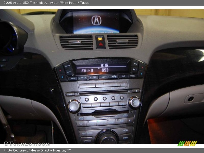 Aspen White Pearl / Taupe 2008 Acura MDX Technology