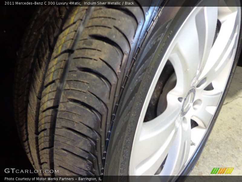 Iridium Silver Metallic / Black 2011 Mercedes-Benz C 300 Luxury 4Matic