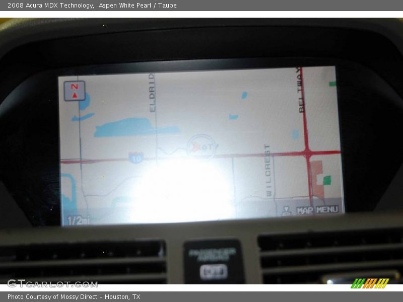 Aspen White Pearl / Taupe 2008 Acura MDX Technology