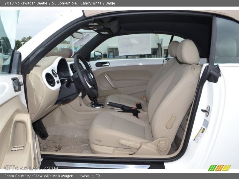 Candy White / Beige 2013 Volkswagen Beetle 2.5L Convertible