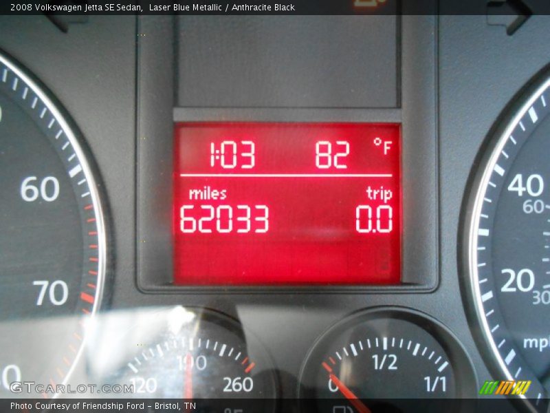 Laser Blue Metallic / Anthracite Black 2008 Volkswagen Jetta SE Sedan