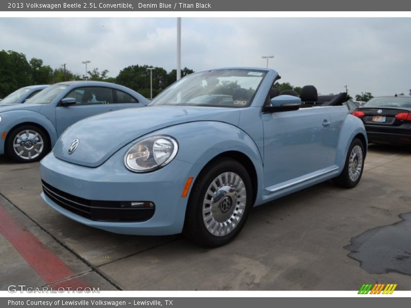 Denim Blue / Titan Black 2013 Volkswagen Beetle 2.5L Convertible
