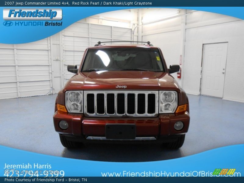 Red Rock Pearl / Dark Khaki/Light Graystone 2007 Jeep Commander Limited 4x4