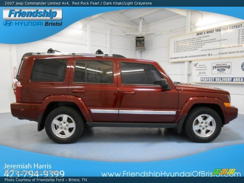 Red Rock Pearl / Dark Khaki/Light Graystone 2007 Jeep Commander Limited 4x4