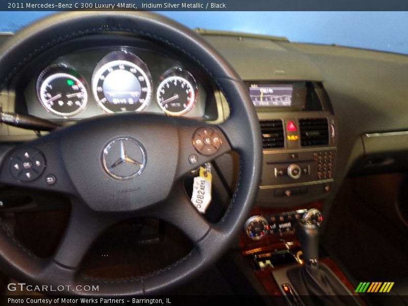 Iridium Silver Metallic / Black 2011 Mercedes-Benz C 300 Luxury 4Matic