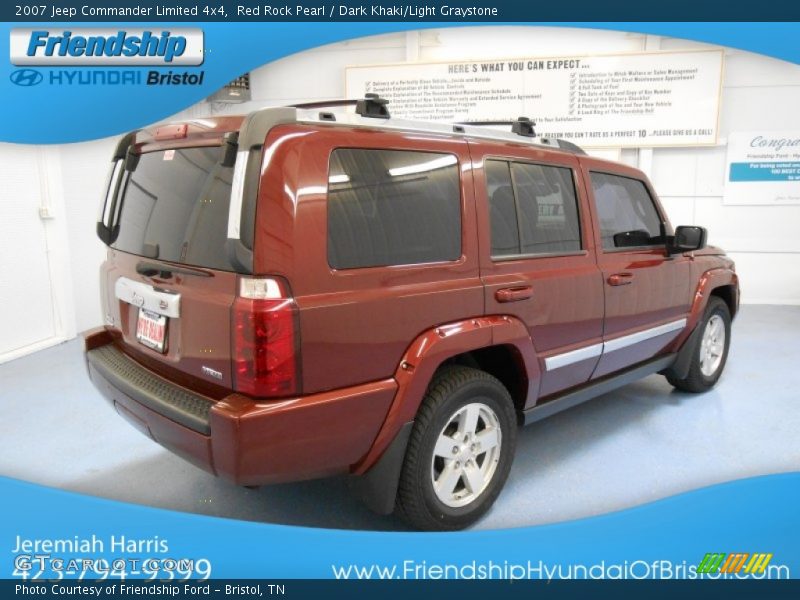 Red Rock Pearl / Dark Khaki/Light Graystone 2007 Jeep Commander Limited 4x4