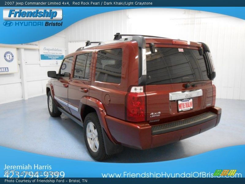 Red Rock Pearl / Dark Khaki/Light Graystone 2007 Jeep Commander Limited 4x4