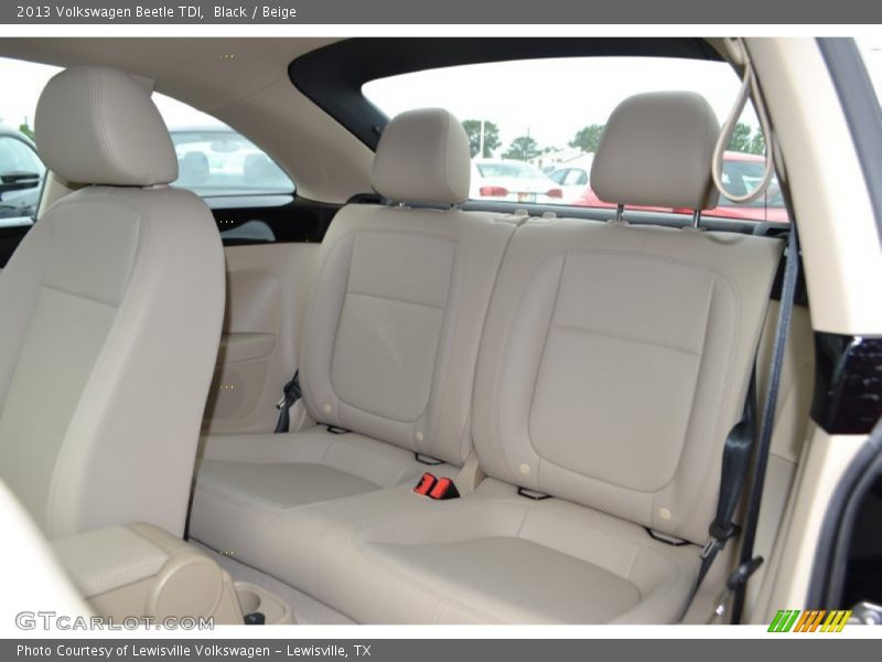 Rear Seat of 2013 Beetle TDI