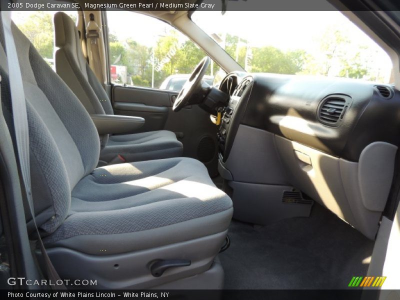 Magnesium Green Pearl / Medium Slate Gray 2005 Dodge Caravan SE