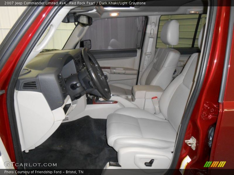 Red Rock Pearl / Dark Khaki/Light Graystone 2007 Jeep Commander Limited 4x4