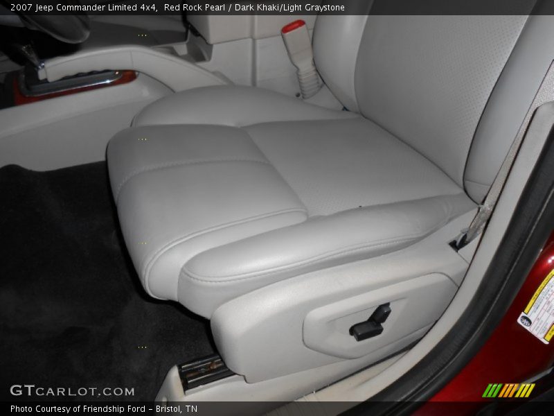 Red Rock Pearl / Dark Khaki/Light Graystone 2007 Jeep Commander Limited 4x4
