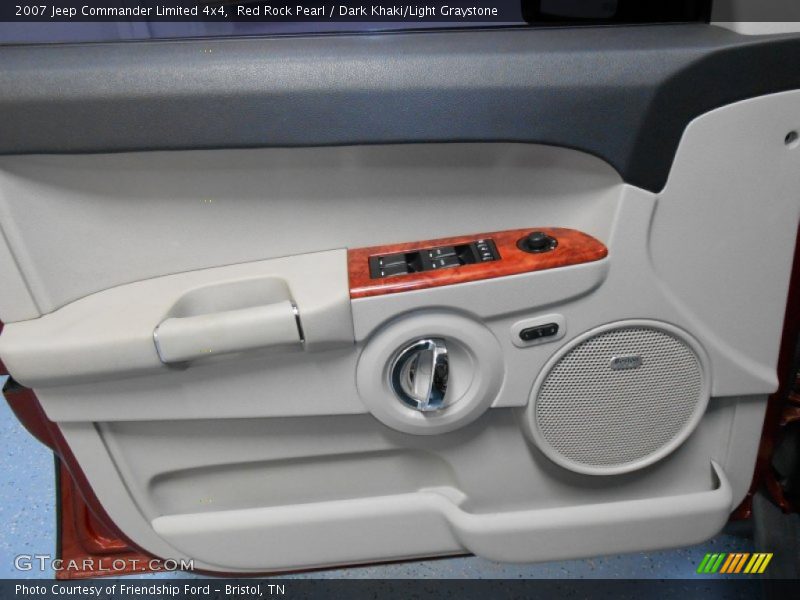 Red Rock Pearl / Dark Khaki/Light Graystone 2007 Jeep Commander Limited 4x4