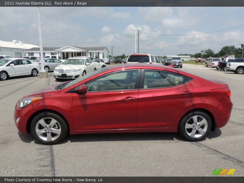 Red Allure / Beige 2012 Hyundai Elantra GLS