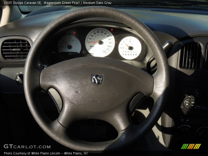 Magnesium Green Pearl / Medium Slate Gray 2005 Dodge Caravan SE