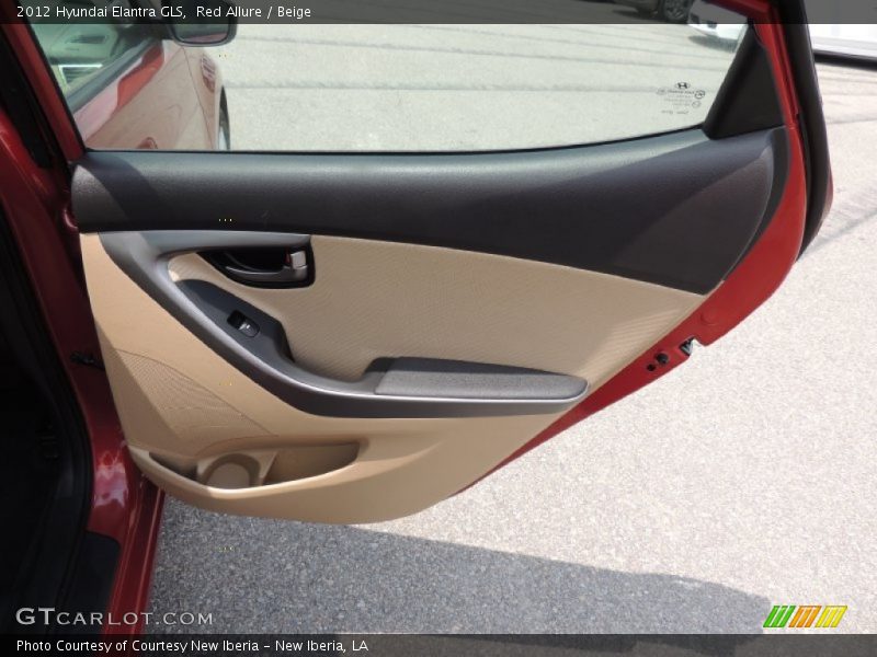 Red Allure / Beige 2012 Hyundai Elantra GLS