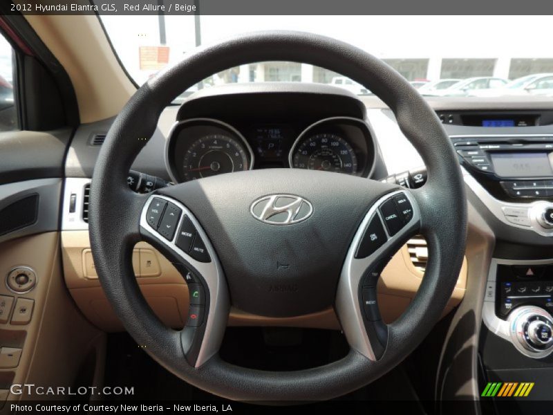 Red Allure / Beige 2012 Hyundai Elantra GLS