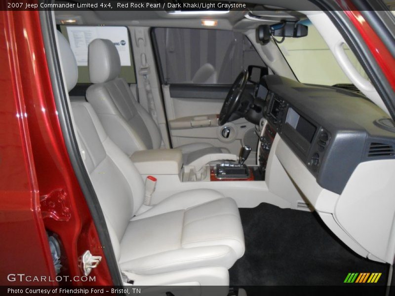 Red Rock Pearl / Dark Khaki/Light Graystone 2007 Jeep Commander Limited 4x4