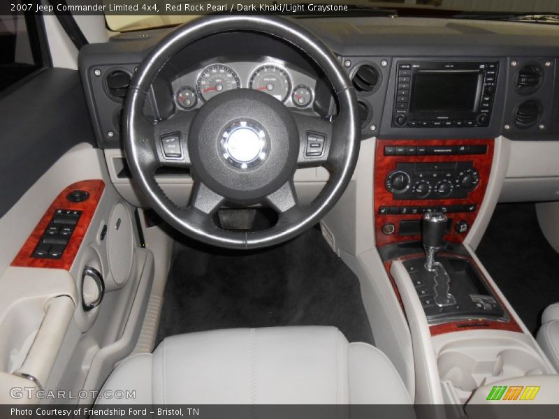 Red Rock Pearl / Dark Khaki/Light Graystone 2007 Jeep Commander Limited 4x4