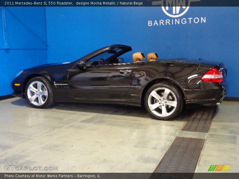 designo Mocha Metallic / Natural Beige 2011 Mercedes-Benz SL 550 Roadster
