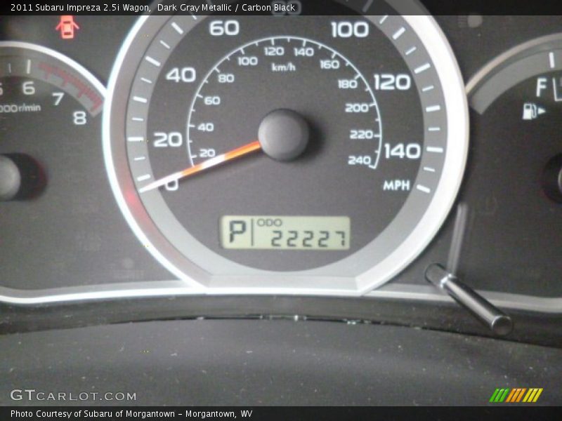 Dark Gray Metallic / Carbon Black 2011 Subaru Impreza 2.5i Wagon