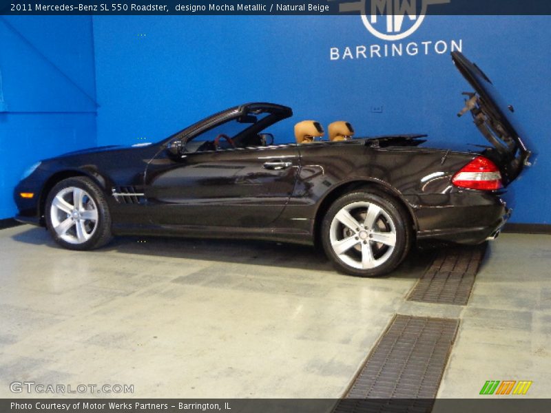 designo Mocha Metallic / Natural Beige 2011 Mercedes-Benz SL 550 Roadster