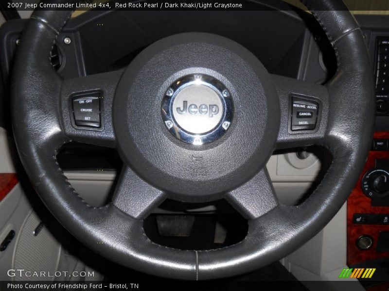 Red Rock Pearl / Dark Khaki/Light Graystone 2007 Jeep Commander Limited 4x4