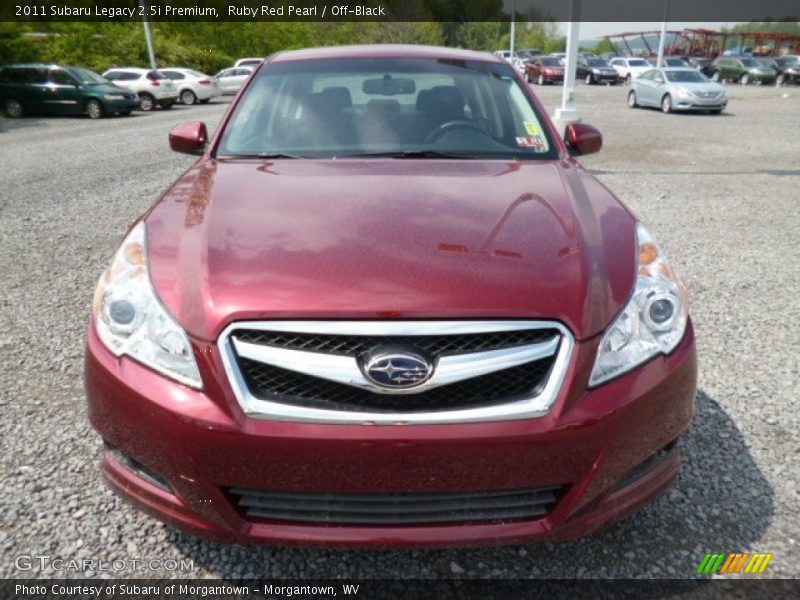 Ruby Red Pearl / Off-Black 2011 Subaru Legacy 2.5i Premium