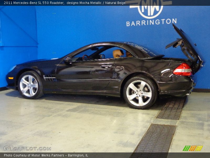 designo Mocha Metallic / Natural Beige 2011 Mercedes-Benz SL 550 Roadster