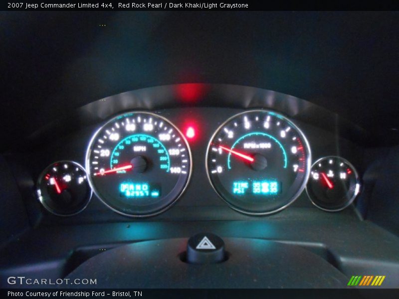 Red Rock Pearl / Dark Khaki/Light Graystone 2007 Jeep Commander Limited 4x4