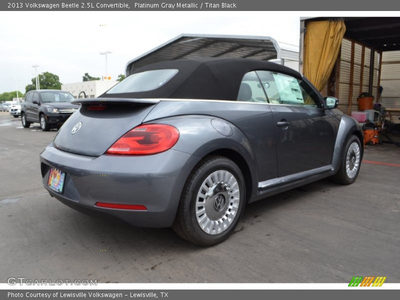 Platinum Gray Metallic / Titan Black 2013 Volkswagen Beetle 2.5L Convertible