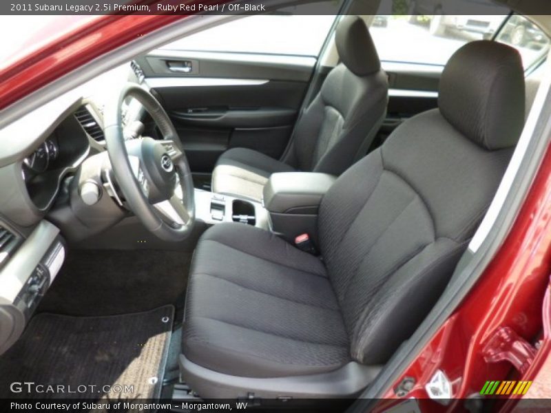 Ruby Red Pearl / Off-Black 2011 Subaru Legacy 2.5i Premium