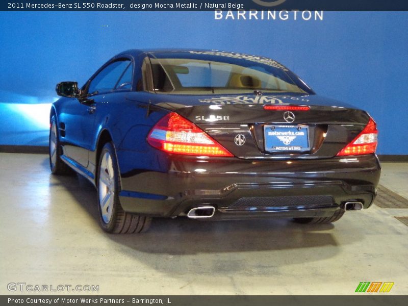 designo Mocha Metallic / Natural Beige 2011 Mercedes-Benz SL 550 Roadster