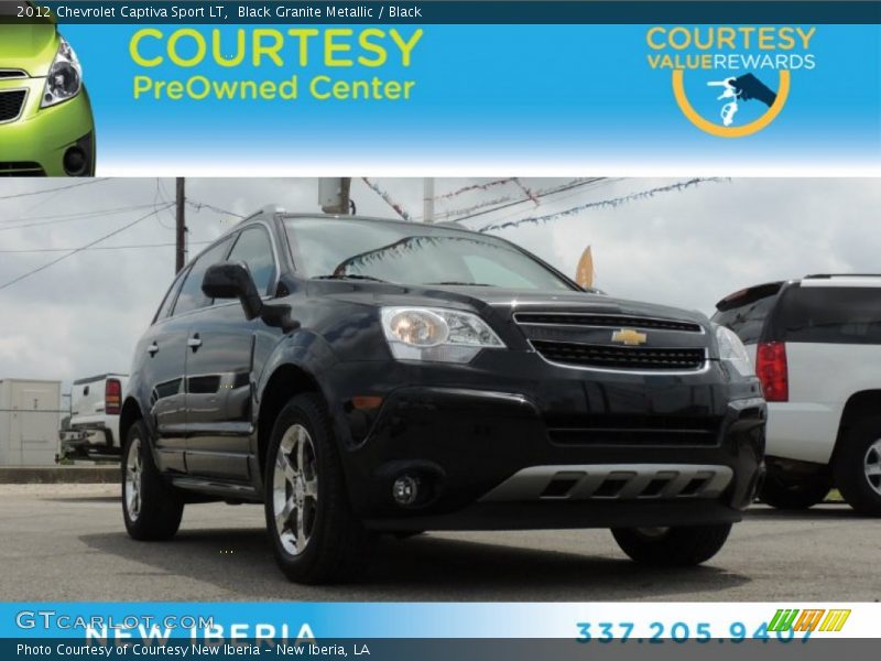 Black Granite Metallic / Black 2012 Chevrolet Captiva Sport LT