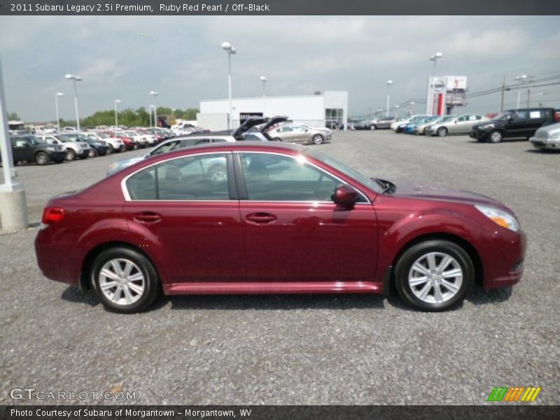 Ruby Red Pearl / Off-Black 2011 Subaru Legacy 2.5i Premium