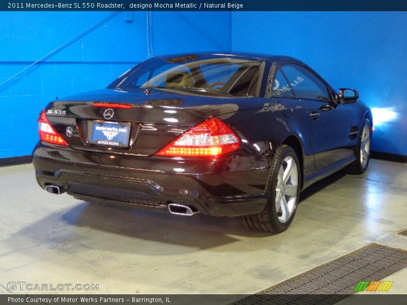 designo Mocha Metallic / Natural Beige 2011 Mercedes-Benz SL 550 Roadster