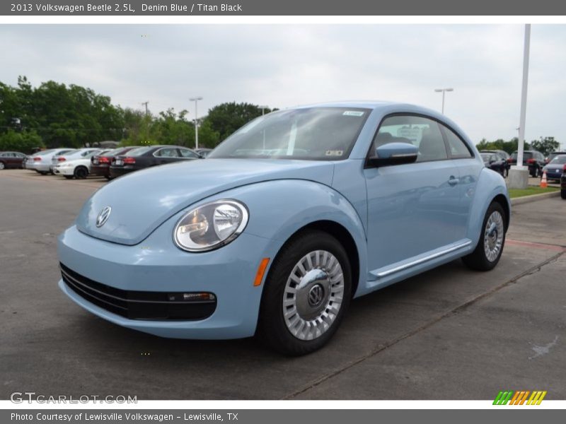 Denim Blue / Titan Black 2013 Volkswagen Beetle 2.5L