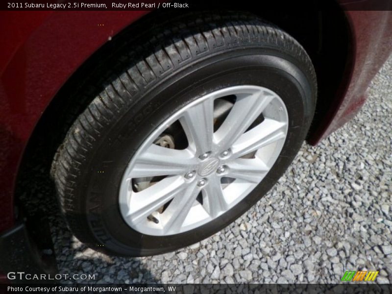 Ruby Red Pearl / Off-Black 2011 Subaru Legacy 2.5i Premium