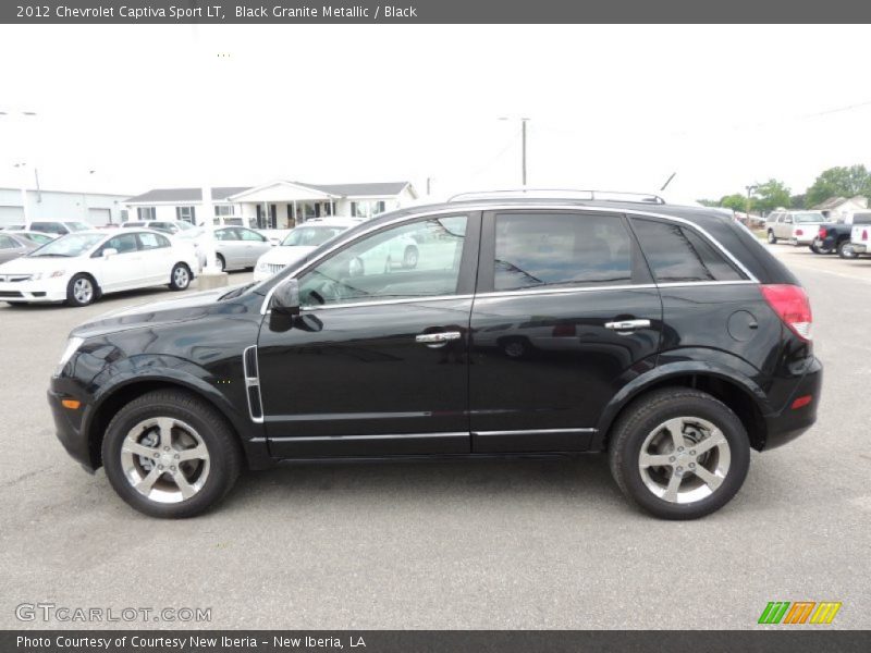Black Granite Metallic / Black 2012 Chevrolet Captiva Sport LT