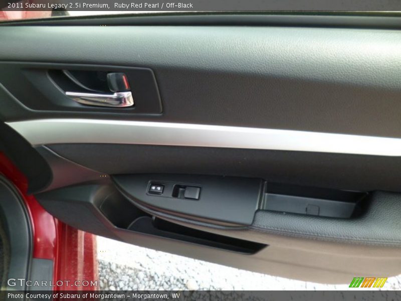 Ruby Red Pearl / Off-Black 2011 Subaru Legacy 2.5i Premium