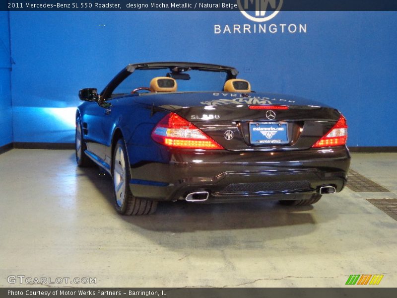 designo Mocha Metallic / Natural Beige 2011 Mercedes-Benz SL 550 Roadster