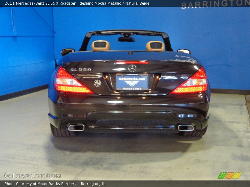 designo Mocha Metallic / Natural Beige 2011 Mercedes-Benz SL 550 Roadster