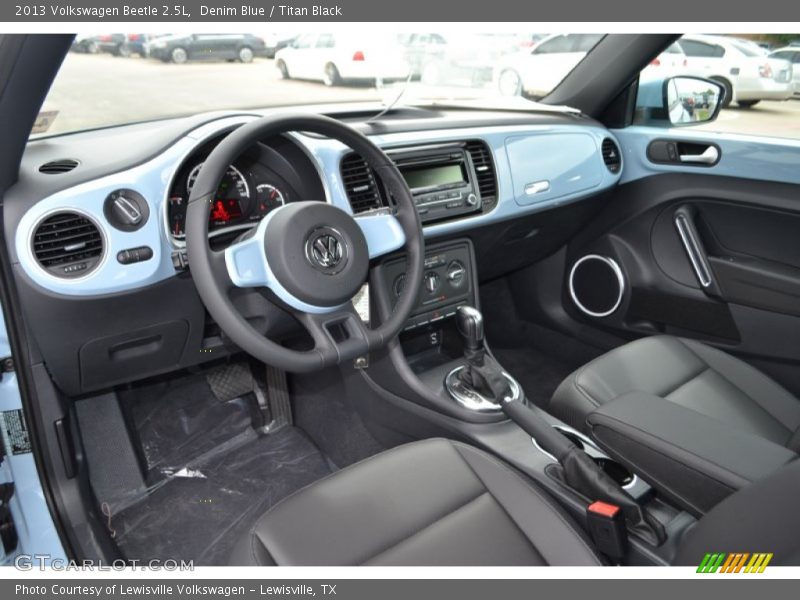 Denim Blue / Titan Black 2013 Volkswagen Beetle 2.5L